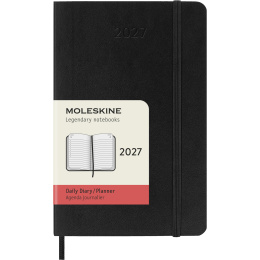 Kalender 12M Daily 2027 Softcover Pocket Black i gruppen  Papir & Blokk / Kalendere / 12 md kalendere hos Pen Store (137433)