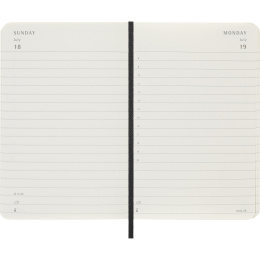 Kalender 12M Daily 2027 Softcover Pocket Black i gruppen  Papir & Blokk / Kalendere / 12 md kalendere hos Pen Store (137433)