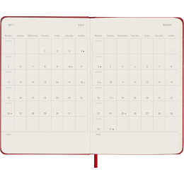 Kalender 12M Daily 2027 Hardcover Pocket Red i gruppen  Papir & Blokk / Kalendere / 12 md kalendere hos Pen Store (137435)
