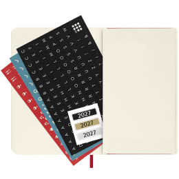 Kalender 12M Daily 2027 Softcover Pocket Red i gruppen  Papir & Blokk / Kalendere / 12 md kalendere hos Pen Store (137436)