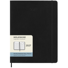 Kalender 12M Monthly 2027 Softcover XL Black i gruppen  Papir & Blokk / Kalendere / 12 md kalendere hos Pen Store (137441)
