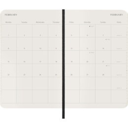 Kalender 12M Monthly 2027 Softcover XL Black i gruppen  Papir & Blokk / Kalendere / 12 md kalendere hos Pen Store (137441)