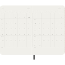 Kalender 12M Monthly 2027 Softcover XL Black i gruppen  Papir & Blokk / Kalendere / 12 md kalendere hos Pen Store (137441)