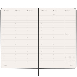 Kalender 12M Weekly Vertical PRO 2027 Hardcover Large Black i gruppen  Papir & Blokk / Kalendere / 12 md kalendere hos Pen Store (137442)