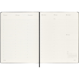 Kalender 12M Weekly Vertical PRO 2027 Hardcover XL Black  i gruppen  Papir & Blokk / Kalendere / 12 md kalendere hos Pen Store (137443)