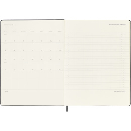 Kalender 12M Weekly Vertical PRO 2027 Hardcover XL Black  i gruppen  Papir & Blokk / Kalendere / 12 md kalendere hos Pen Store (137443)