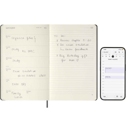 Kalender 12M Smart PRO Digital Weekly Note 2027 Large Black i gruppen  Papir & Blokk / Kalendere / 12 md kalendere hos Pen Store (137445)
