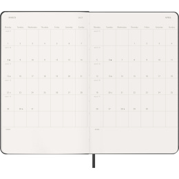 Kalender 12M Weekly Notebook 2027 Hardcover Large Black  i gruppen  Papir & Blokk / Kalendere / 12 md kalendere hos Pen Store (137450)