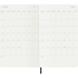 Kalender 12M Weekly Notebook 2027 Softcover Large Black  i gruppen  Papir & Blokk / Kalendere / 12 md kalendere hos Pen Store (137451)