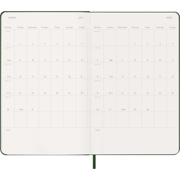 Kalender 12M Weekly Notebook 2027 Hardcover Large Myrtle Green  i gruppen  Papir & Blokk / Kalendere / 12 md kalendere hos Pen Store (137452)
