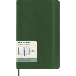Kalender 12M Weekly Notebook 2027 Softcover Large Myrtle Green  i gruppen  Papir & Blokk / Kalendere / 12 md kalendere hos Pen Store (137453)