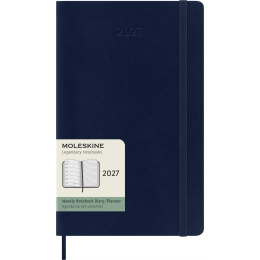 Kalender 12M Weekly Notebook 2027 Softcover Large Sapphire Blue  i gruppen  Papir & Blokk / Kalendere / 12 md kalendere hos Pen Store (137454)