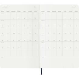 Kalender 12M Weekly Notebook 2027 Softcover Large Sapphire Blue  i gruppen  Papir & Blokk / Kalendere / 12 md kalendere hos Pen Store (137454)