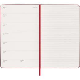 Kalender 12M Weekly Notebook 2027 Hardcover Large Red  i gruppen  Papir & Blokk / Kalendere / 12 md kalendere hos Pen Store (137455)