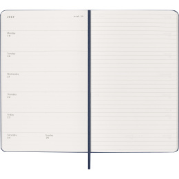 Kalender 12M Weekly Notebook 2027 Hardcover Large Sapphire Blue  i gruppen  Papir & Blokk / Kalendere / 12 md kalendere hos Pen Store (137457)