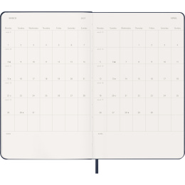 Kalender 12M Weekly Notebook 2027 Hardcover Large Sapphire Blue  i gruppen  Papir & Blokk / Kalendere / 12 md kalendere hos Pen Store (137457)
