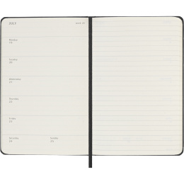 Kalender 12M Weekly Notebook 2027 Hardcover Pocket Black  i gruppen  Papir & Blokk / Kalendere / 12 md kalendere hos Pen Store (137458)