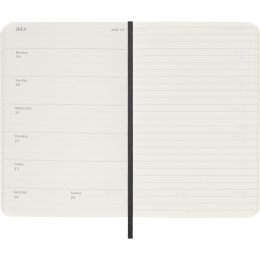 Kalender 12M Weekly Notebook 2027 Softcover Pocket Black  i gruppen  Papir & Blokk / Kalendere / 12 md kalendere hos Pen Store (137459)