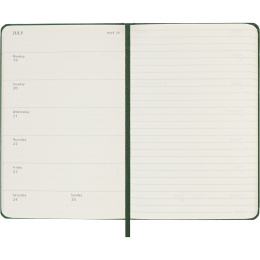 Kalender 12M Weekly Notebook 2027 Hardcover Pocket Myrtle Green  i gruppen  Papir & Blokk / Kalendere / 12 md kalendere hos Pen Store (137460)