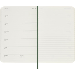 Kalender 12M Weekly Notebook 2027 Softcover Pocket Myrtle Green  i gruppen  Papir & Blokk / Kalendere / 12 md kalendere hos Pen Store (137461)