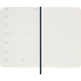 Kalender 12M Weekly Notebook 2027 Softcover Pocket Sapphire Blue  i gruppen  Papir & Blokk / Kalendere / 12 md kalendere hos Pen Store (137462)