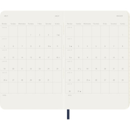 Kalender 12M Weekly Notebook 2027 Softcover Pocket Sapphire Blue  i gruppen  Papir & Blokk / Kalendere / 12 md kalendere hos Pen Store (137462)