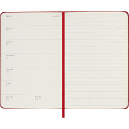 Kalender 12M Weekly Notebook 2027 Hardcover Pocket Red  i gruppen  Papir & Blokk / Kalendere / 12 md kalendere hos Pen Store (137463)