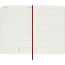 Kalender 12M Weekly Notebook 2027 Softcover Pocket Red  i gruppen  Papir & Blokk / Kalendere / 12 md kalendere hos Pen Store (137464)