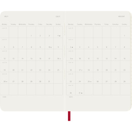 Kalender 12M Weekly Notebook 2027 Softcover Pocket Red  i gruppen  Papir & Blokk / Kalendere / 12 md kalendere hos Pen Store (137464)