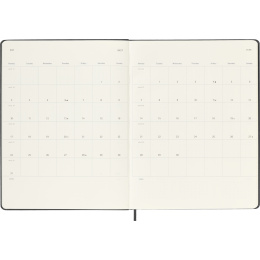 Kalender 12M Weekly Notebook 2027 Hardcover XL Black  i gruppen  Papir & Blokk / Kalendere / 12 md kalendere hos Pen Store (137466)