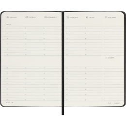 Kalender 12M Weekly Vertical 2027 Hardcover Pocket Black  i gruppen  Papir & Blokk / Kalendere / 12 md kalendere hos Pen Store (137471)