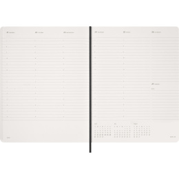 Kalender 12M Weekly Vertical 2027 Essential Softcover XXL Black i gruppen  Papir & Blokk / Kalendere / 12 md kalendere hos Pen Store (137472)