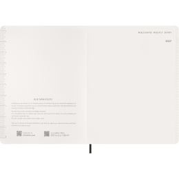 Kalender 12M Weekly Vertical 2027 Essential Softcover XXL Black i gruppen  Papir & Blokk / Kalendere / 12 md kalendere hos Pen Store (137472)
