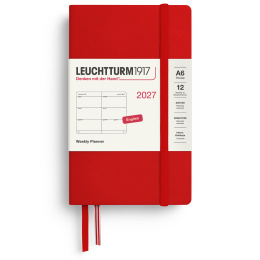 Kalender Weekly Planner 2027 A6 Cherry i gruppen  Papir & Blokk / Kalendere / 12 md kalendere hos Pen Store (137481)