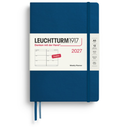 Kalender Weekly Planner 2027 A5 Indigo i gruppen  Papir & Blokk / Kalendere / 12 md kalendere hos Pen Store (137492)