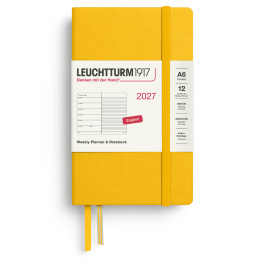 Kalender Weekly Planner & Notebook 2027 A6 Sunflower i gruppen  Papir & Blokk / Kalendere / 12 md kalendere hos Pen Store (137508)