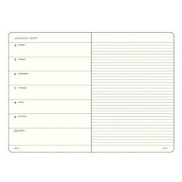 Kalender Weekly Planner & Notebook 2027 A6 Sage i gruppen  Papir & Blokk / Kalendere / 12 md kalendere hos Pen Store (137509)