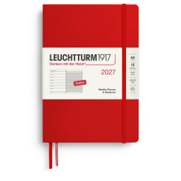 Kalender Weekly Planner & Notebook 2027 A5 Cherry i gruppen  Papir & Blokk / Kalendere / 12 md kalendere hos Pen Store (137516)