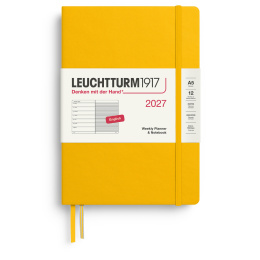 Kalender Weekly Planner & Notebook 2027 A5 Sunflower i gruppen  Papir & Blokk / Kalendere / 12 md kalendere hos Pen Store (137518)