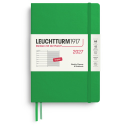 Kalender Weekly Planner & Notebook 2027 A5 Spring Leaf i gruppen  Papir & Blokk / Kalendere / 12 md kalendere hos Pen Store (137520)