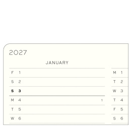 Kalender Weekly Planner & Notebook 2027 A5 Indigo i gruppen  Papir & Blokk / Kalendere / 12 md kalendere hos Pen Store (137522)