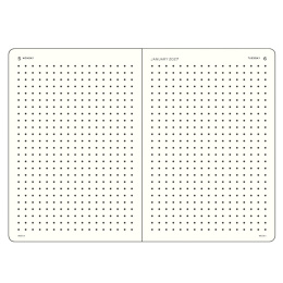 Kalender Quarterly Planner 2027 Shades of Green i gruppen  Papir & Blokk / Kalendere / 12 md kalendere hos Pen Store (137525)