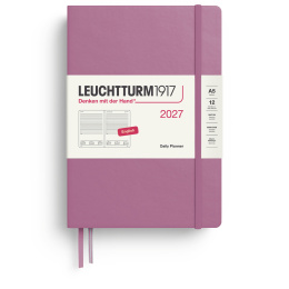 Kalender Daily Planner 2027 A5 Dusty Rose i gruppen  Papir & Blokk / Kalendere / 12 md kalendere hos Pen Store (137527)