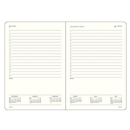 Kalender Daily Planner 2027 A5 Dusty Rose i gruppen  Papir & Blokk / Kalendere / 12 md kalendere hos Pen Store (137527)