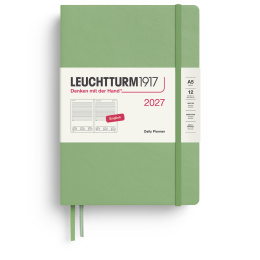 Kalender Daily Planner 2027 A5 Sage i gruppen  Papir & Blokk / Kalendere / 12 md kalendere hos Pen Store (137530)