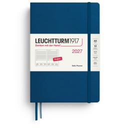 Kalender Daily Planner 2027 A5 Indigo i gruppen  Papir & Blokk / Kalendere / 12 md kalendere hos Pen Store (137532)