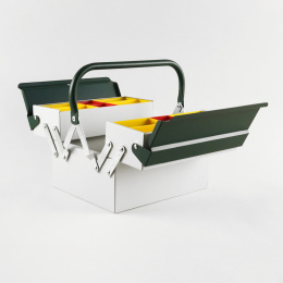 Toolbox Atena Grey/Green i gruppen Hobby & Kreativitet / Organisere / Oppbevaringsbokser hos Pen Store (137546)