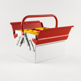 Toolbox Atena Grey/Red i gruppen Hobby & Kreativitet / Organisere / Oppbevaringsbokser hos Pen Store (137547)