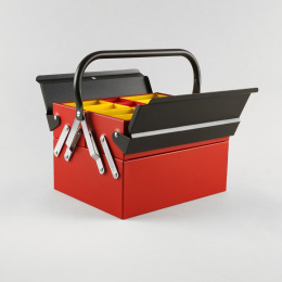Toolbox Atena Red/Black i gruppen Hobby & Kreativitet / Organisere / Oppbevaringsbokser hos Pen Store (137550)
