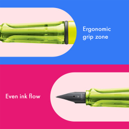 Safari Fyllepenn Neon Yellow i gruppen Penner / Fine Writing / Fyllepenner hos Pen Store (137577_r)